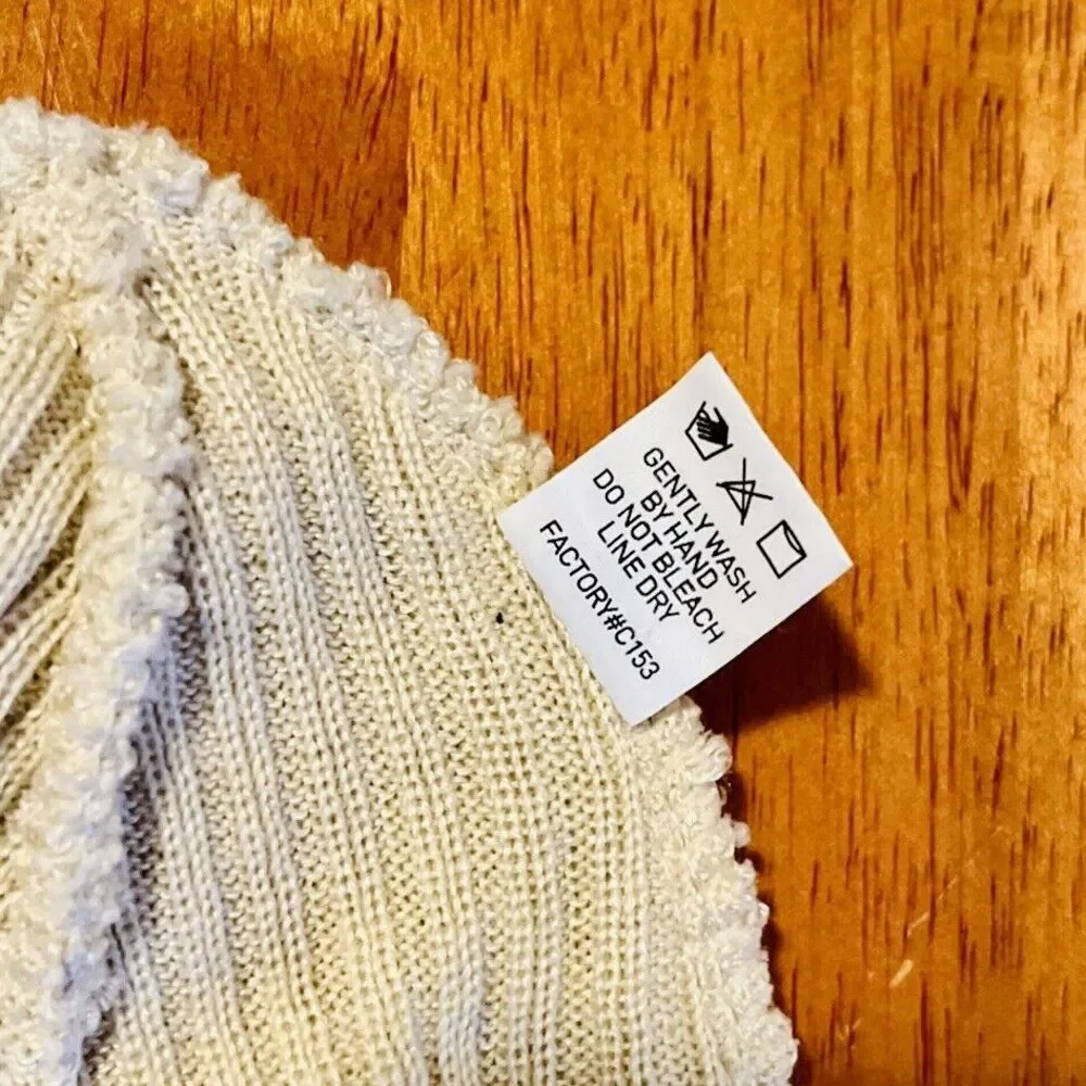 Adidas Training‎ 4 Inch Cuff Fold Beanie Beige Ivory Women's One Size